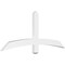Ekena Millwork Bellingham Architectural Grade PVC Gable Bracket, 60"W x 25"H x 2"D x 4"F, 10/12 Pitch GBP060X25X0204BEL00 - alternate 1